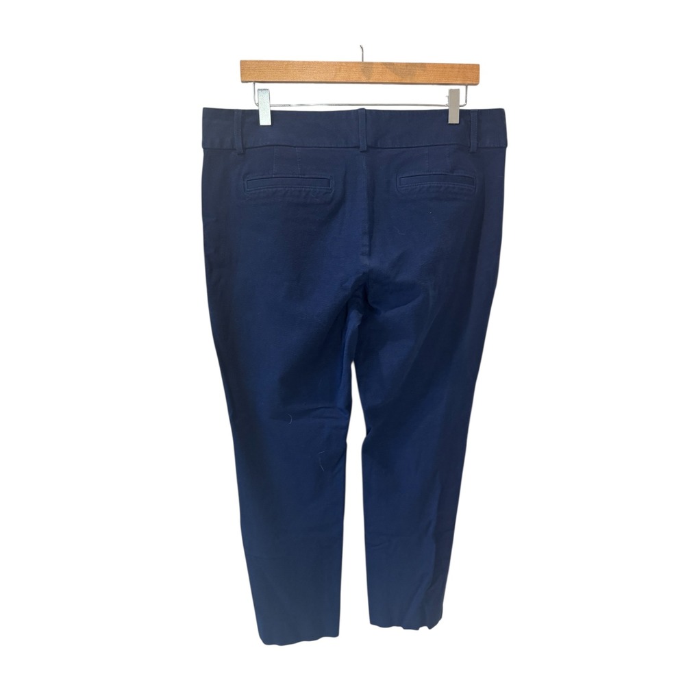 Banana Republic Jackson Fit Navy Blue Cropped Career Pants Women Size 14‎ Office